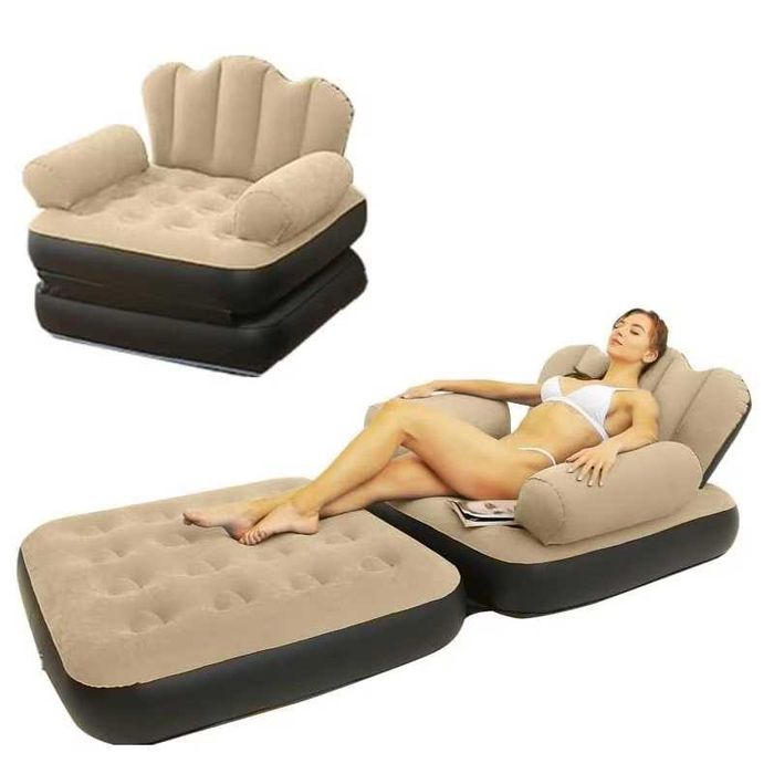 Надуваем фотьойл WALALLA, Многофункционален, подходящ за спалня и хол