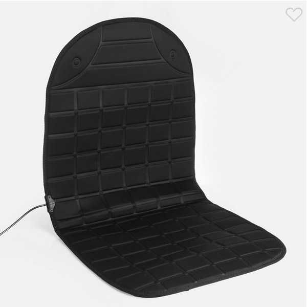 Подгряваща подложка за седалка за автомобил Mercado Trade, Черен