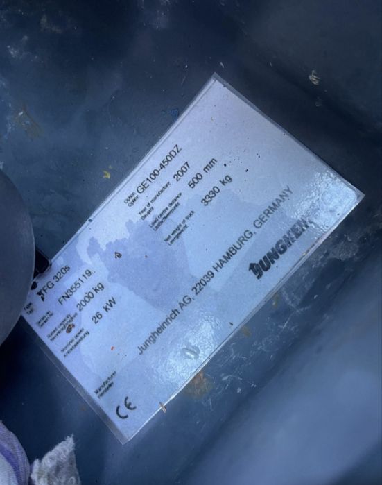 Stivuitor Diesel JUNGHEINRICH DFG 320s – 2 Tone – Triplex – An 2007