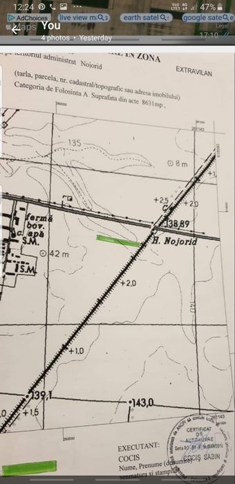 Vand 2 terenuri in Zona Metropolitana Oradea,Nojorid-drumul Livezii,C