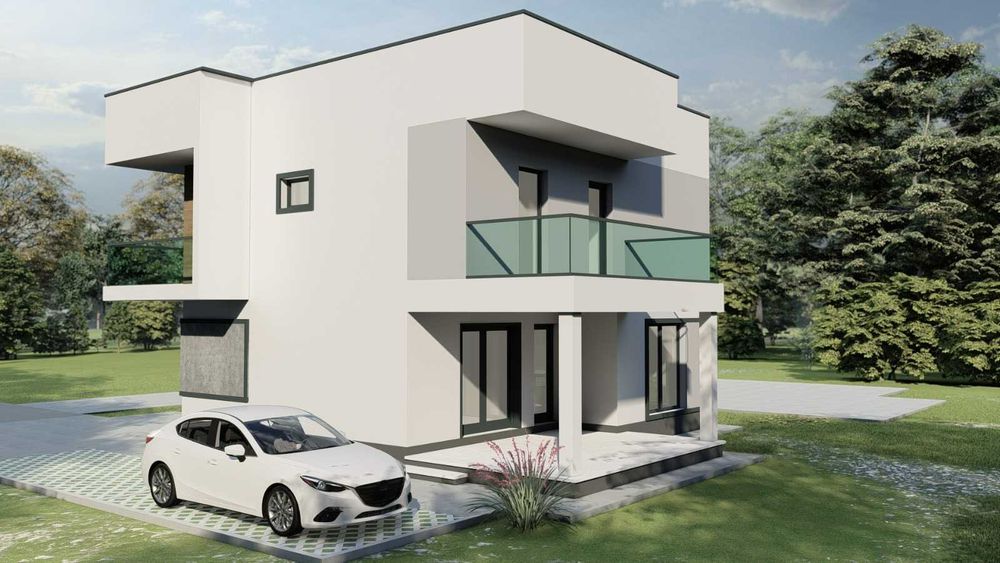 Teren + proiect 2 case - 709 mp Trivale Tancodrom. Str.Nicolae Branzeu