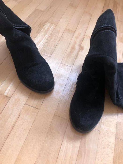 Cizme lungi de piele————————————-