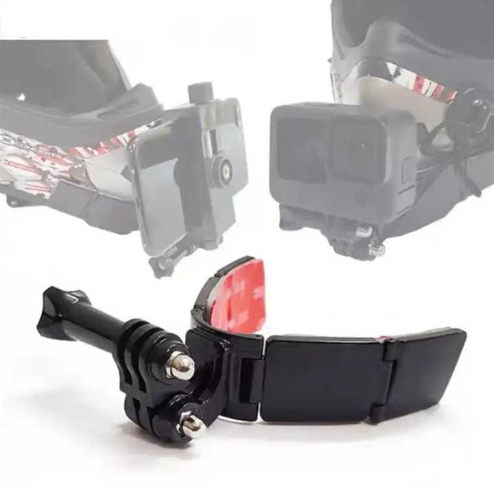 Suport fixare tip fluture a camere la casca de motocicleta, bicicleta