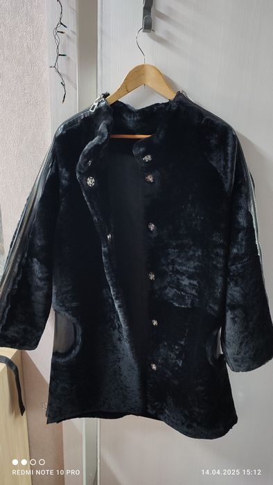 Шуба мутон черная, новая