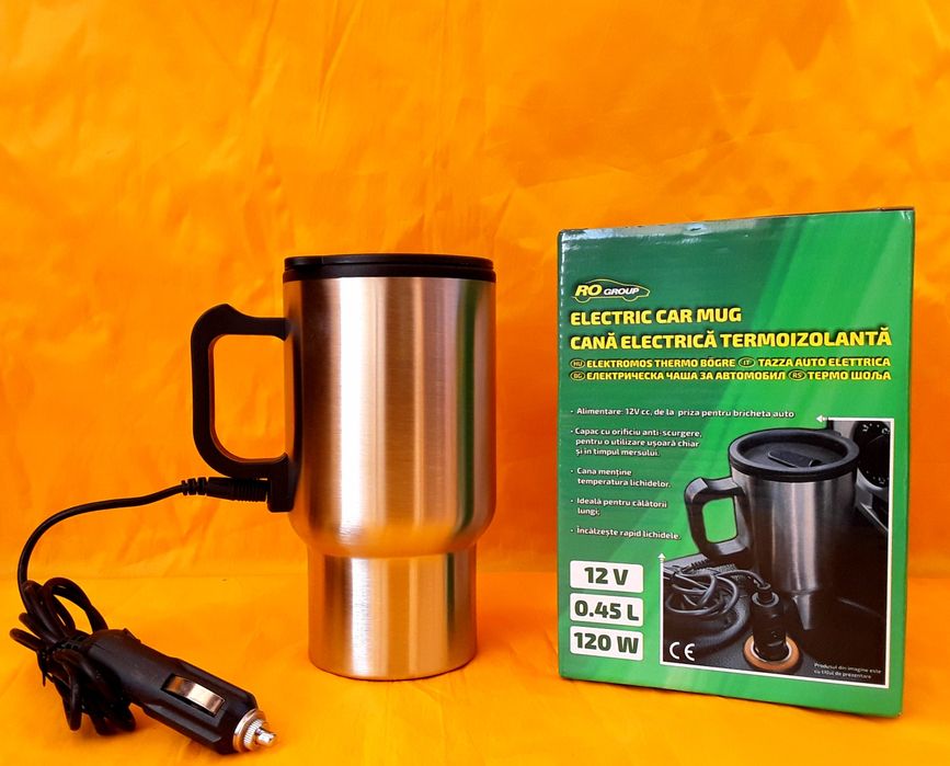 CANĂ Electrică termoizolanta auto INOX - NOUĂ - 50 LEI