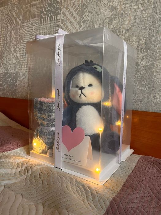 Трендовая плюшевая мишка