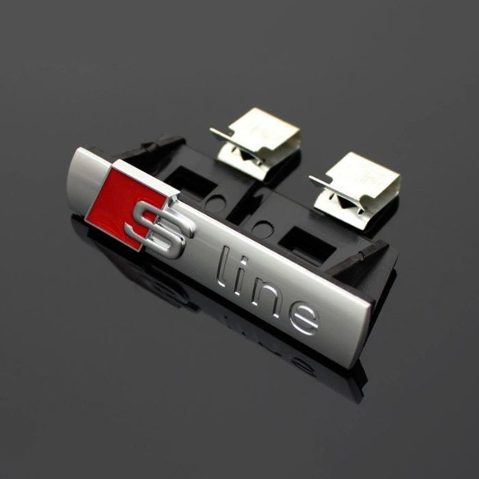 S-Line и Quattro емблема, стикер, бадж, лого за Audi, залепяща се