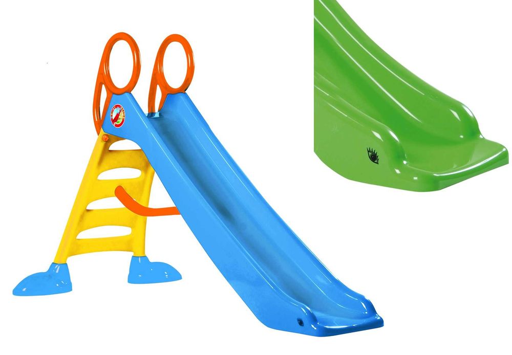 Tobogan / Topogan mare pentru copii Dohany albastru / verde