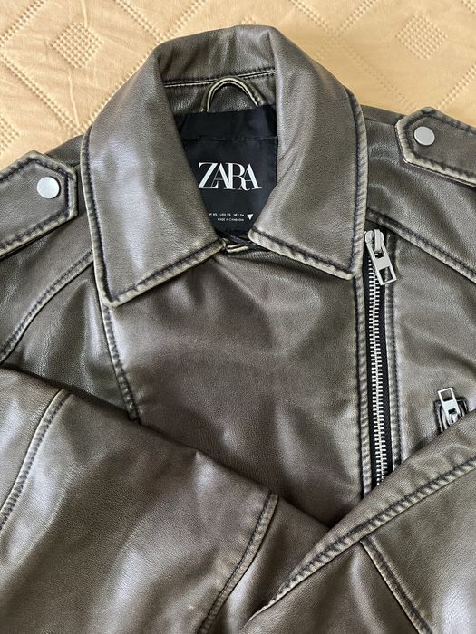 Вайръл кожено яке ZARA