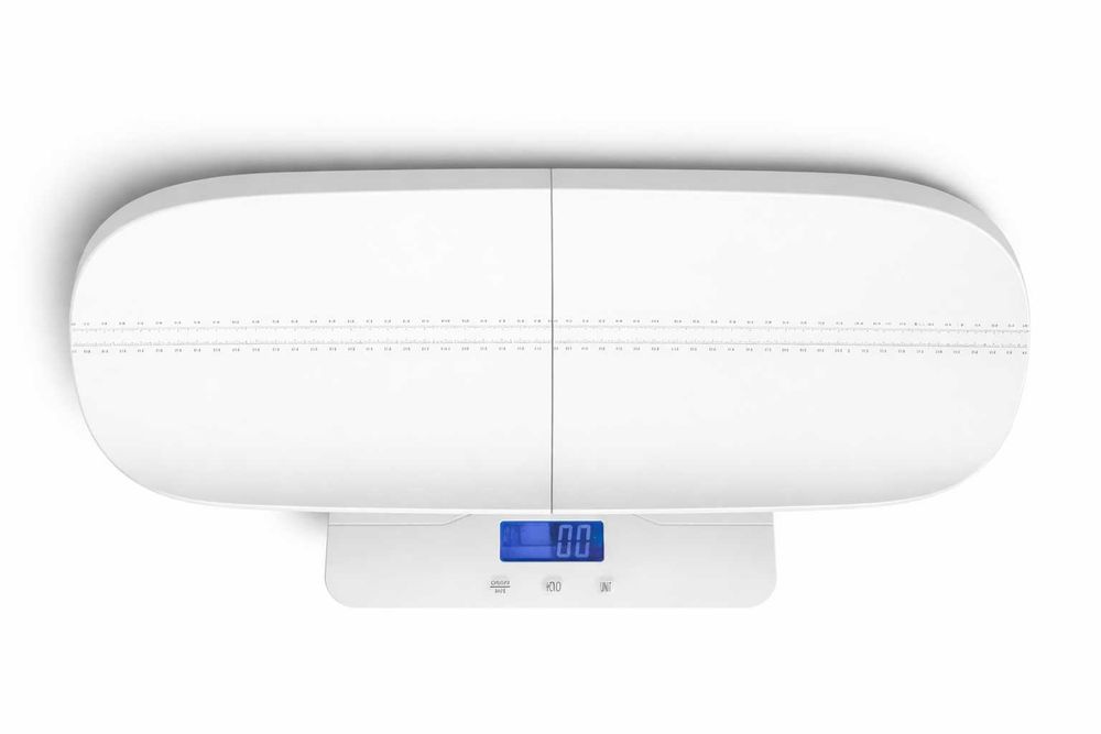 Cântar electronic U-Grow 2 în 1 pentru bebeluși și adulți (model U001-BS)