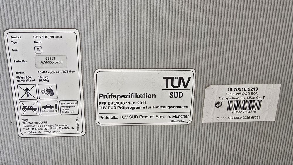 Cusca transport caine 4 Pets Proline