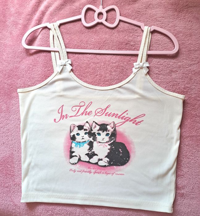 Maieu cu pisici kawaii top de vara maieu pisicute