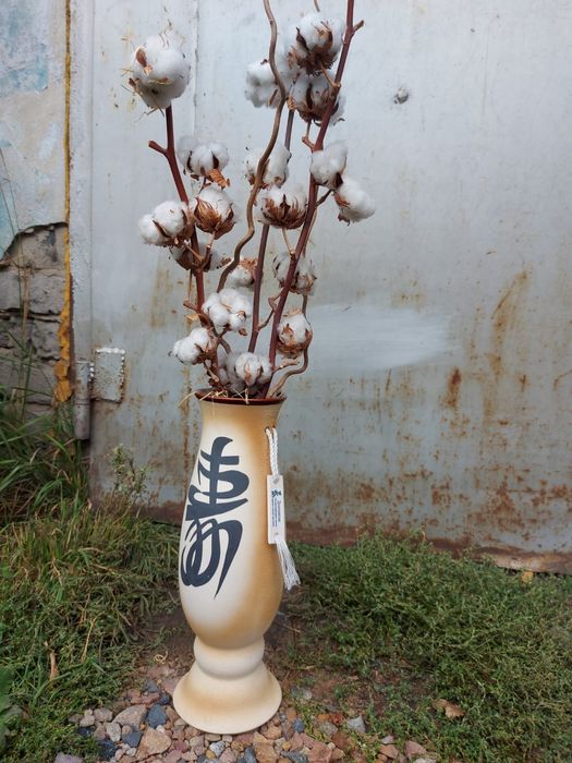 Продам вазу с хлопком декор