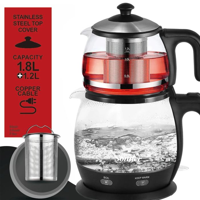 Многофункциональный! Электрический чайник Sonifer SF-2089