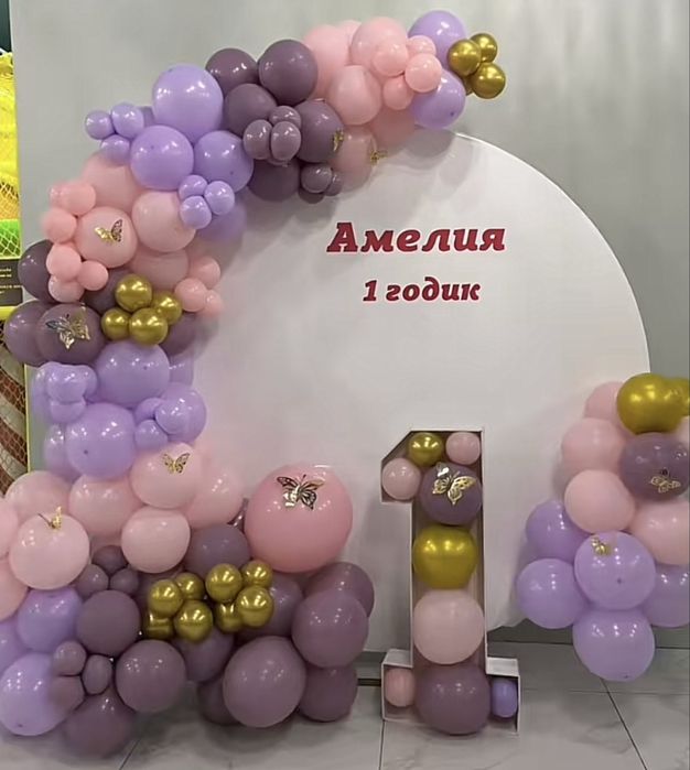Фотозона, оформление шарами