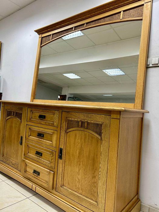 Шкаф с огледало Дъб