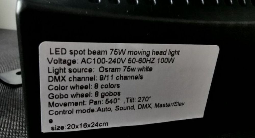 Moving Head Led 75w