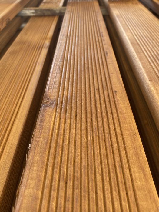 Декинг - подова настилка от смърч 9см