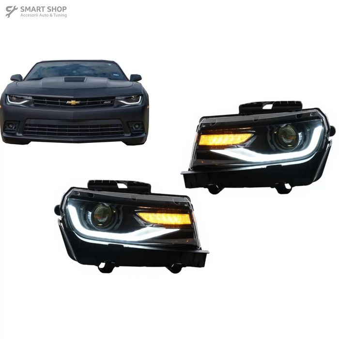 Faruri LED DRL Chevrolet Camaro (2014-2015) cu Semnal Dinamic Conversi