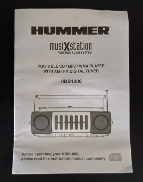 Boombox Hummer radio cd MP3