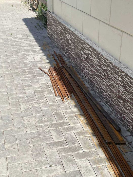 Металлические распашные ворота б/у