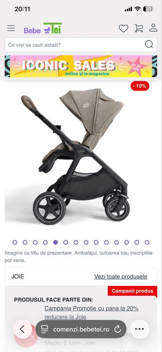 Carucior Joie finiti signature 3 in 1