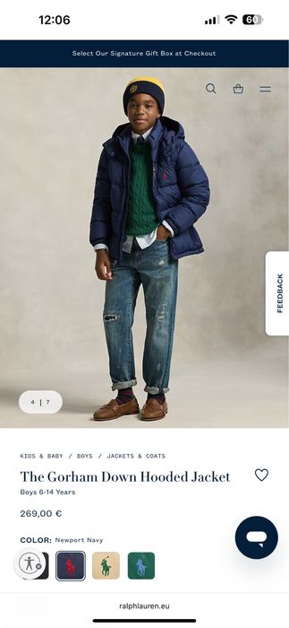 Polo Ralph Lauren Gorham Down Hooded Jacket Детско Пухено Яке