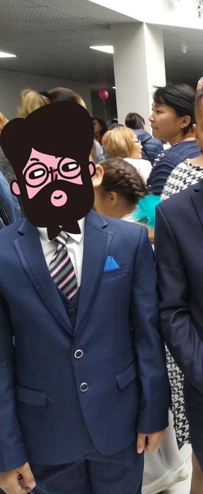 Пиджак школьный темно- синий