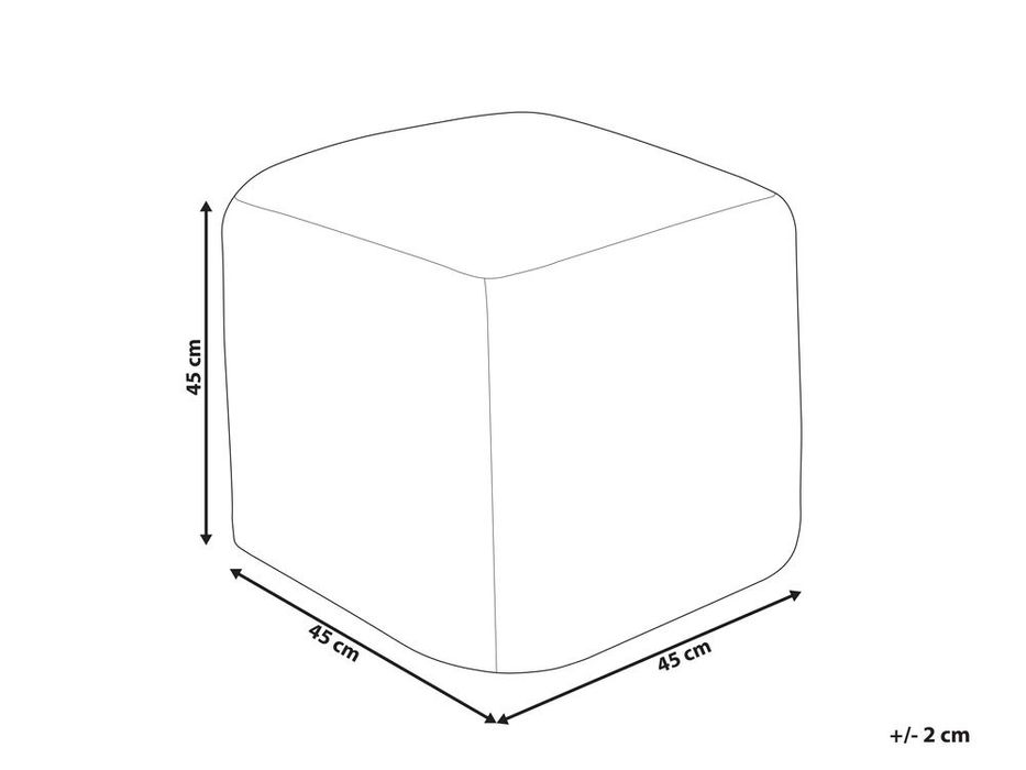 Puf/Taburet din bumbac Beliani 45x45cm