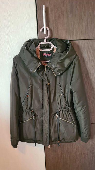 Geacă parka de fâș îmblănită