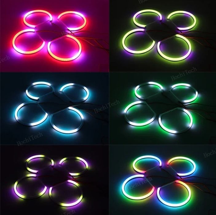 Transport gratuit Angel eyes cotton led cu semnalizare pentru BMW E46