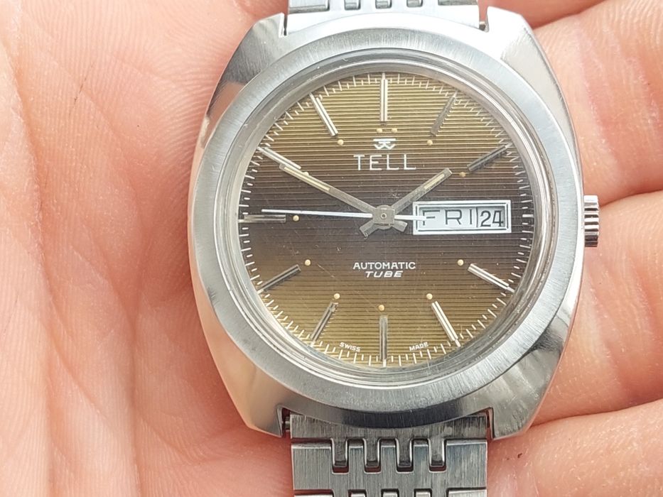 Ceas automatic Tell Day-Date perfect functional, colectie vintage