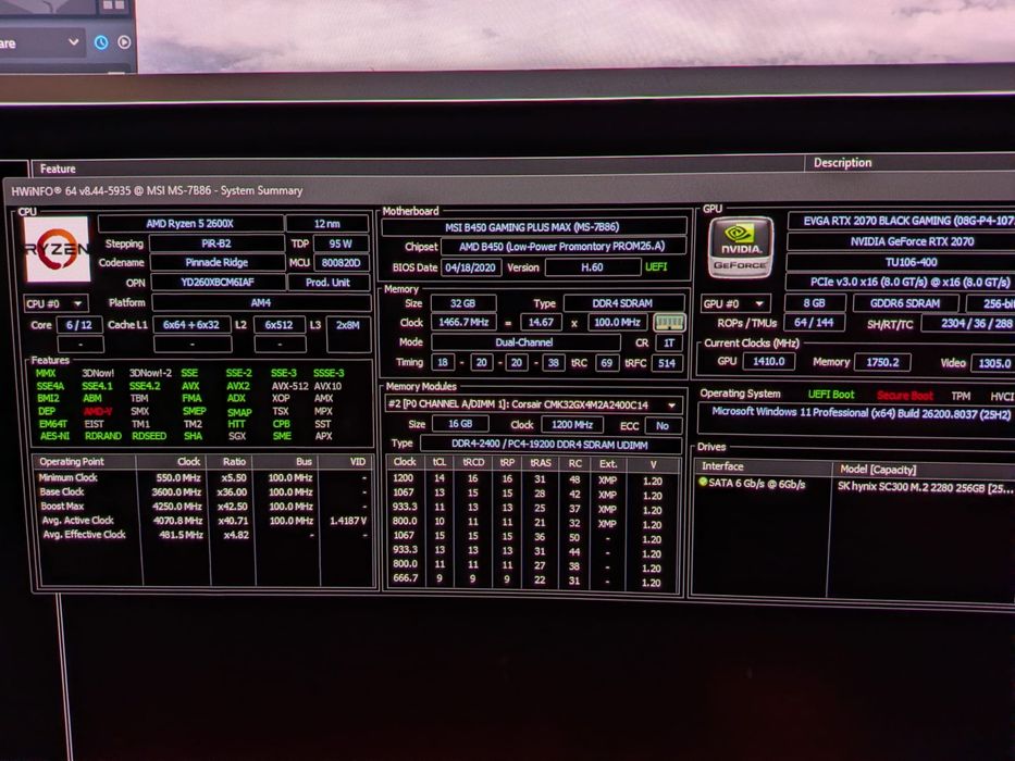 PC Gaming Alb Aqirys Gacrux – Ryzen 5 2600X | RTX 2070 | 32GB RAM