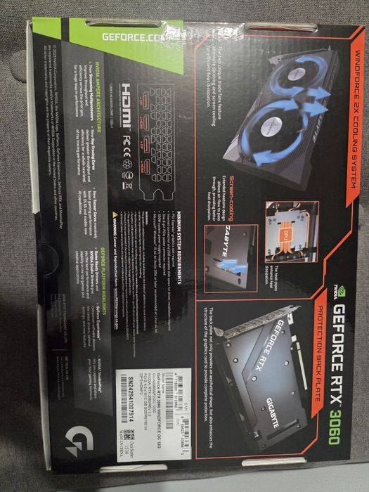 Placa video Rtx 3060 12Gb