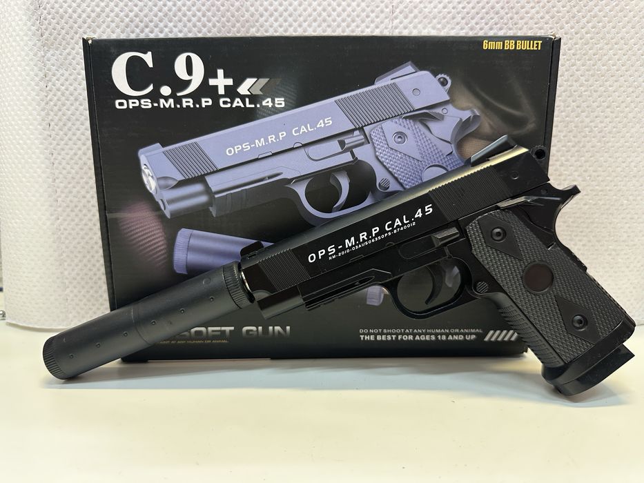 Метални Airsoft Пистолети + 1000 топчета подарък НОВИ МОДЕЛИ