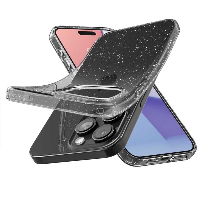 Блестящ Калъф за iPhone 15 Pro , SPIGEN Liquid Crystal Glitter Case