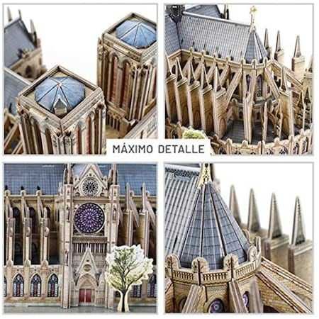 Puzzle 3D Cubic Fun - National Geographic, Notre Dame Paris, 128 piese