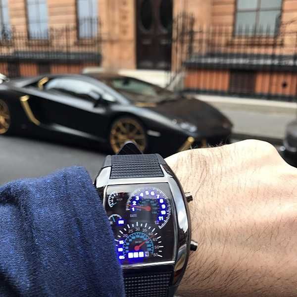 Спортен Часовник , километраж, RPM Turbo Дизайн, черен WTCHB