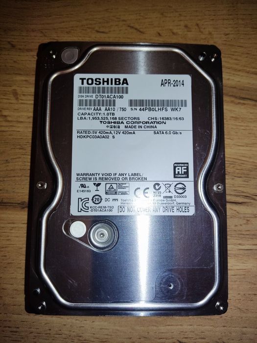 Жёсткие диски 2Tb/ 1Tb новые