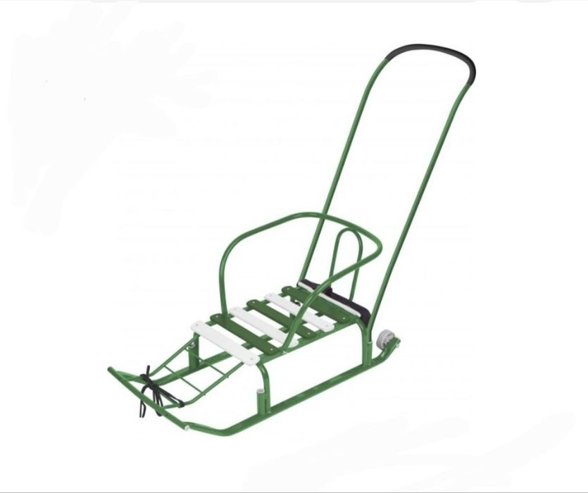 Санки Ника с длинной ручкой