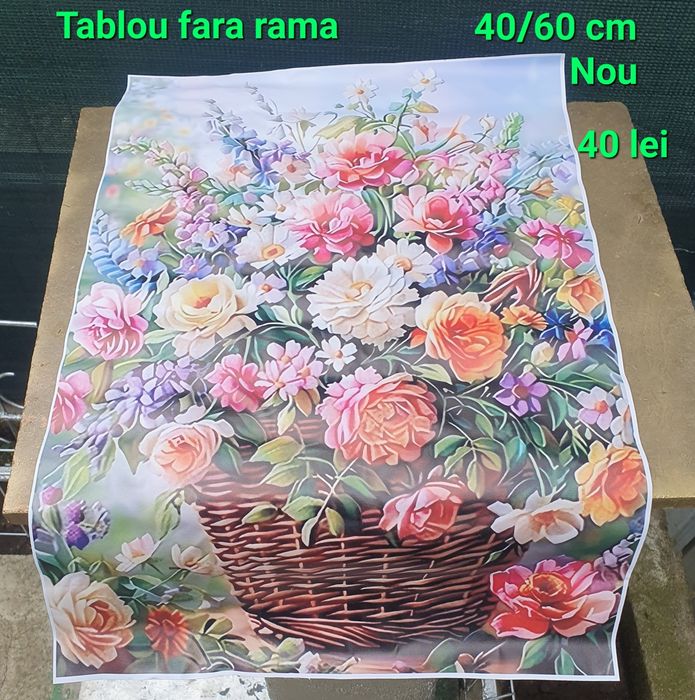 Tablouri picturi cu flori neinramate