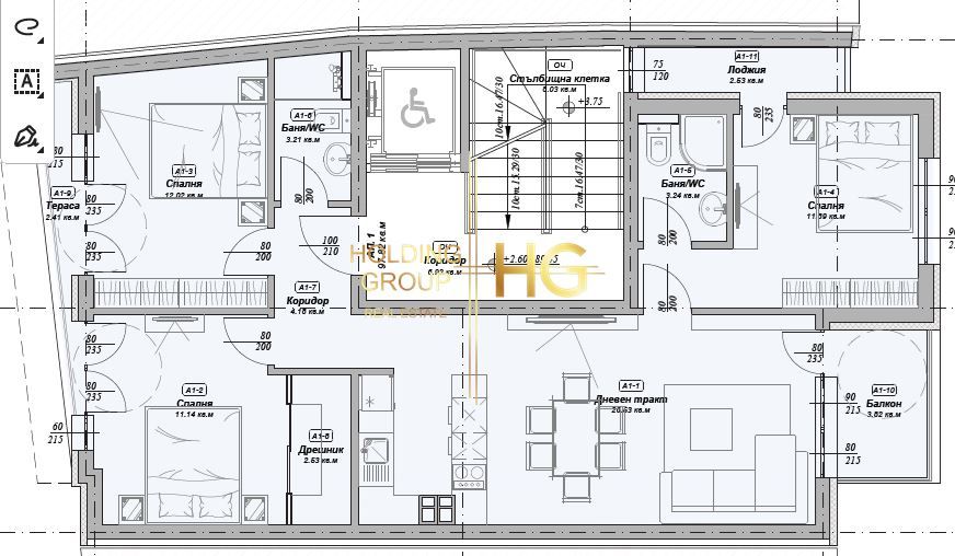 Продава се Четиристаен апартамент в Варна, Цветен квартал - 133 кв.м за 1745 €/кв.м - Снимка #2