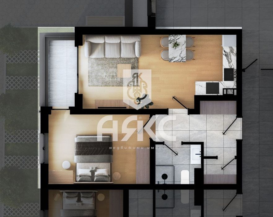 Продава се Двустаен апартамент в София, Дружба 2 - 70 кв.м за 1800 €/кв.м - Снимка #1