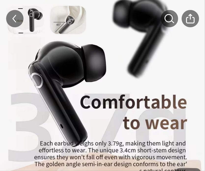 Слушалки Acer- бели и черни