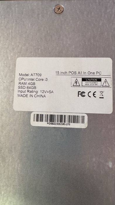 Кассовый аппарат, моноблок, принтер чеков