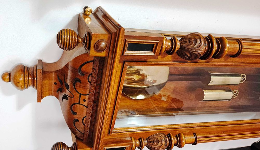 Ceas de perete cu pendul si 2 greutati Gustav Becker