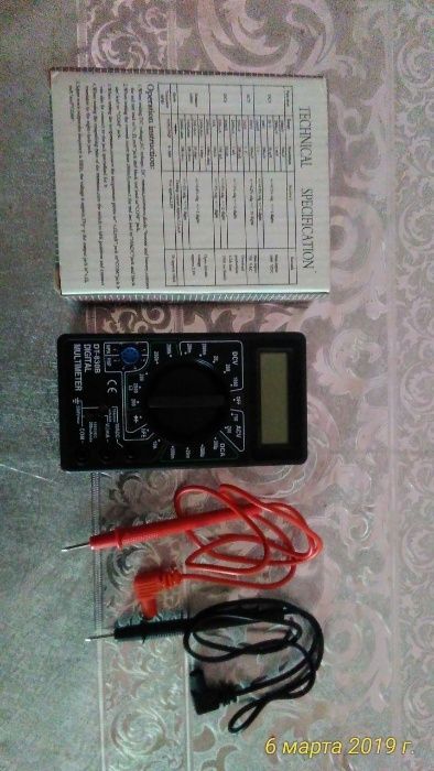 Цифровой мультиметр(тестер) DT - 830 B