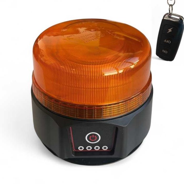 Мощен авариен буркан - акумулаторен с дистанционно и USB зареждане