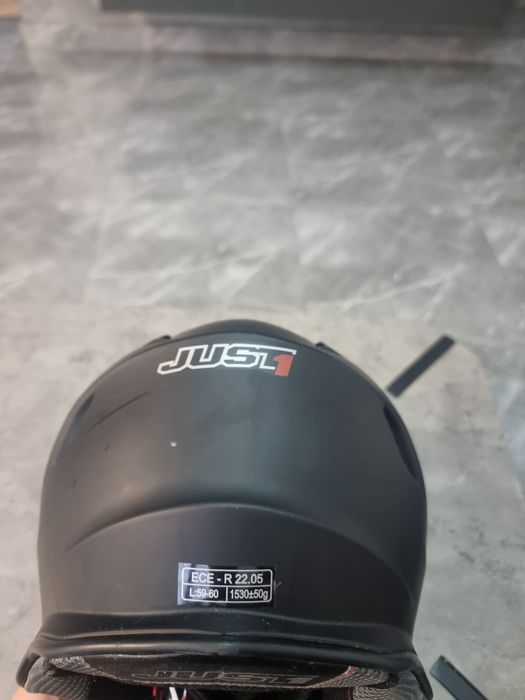 Cască Moto JUST1 J34 Pro Solid Black Matt - Mărimea L - Ca Nouă + Garanție