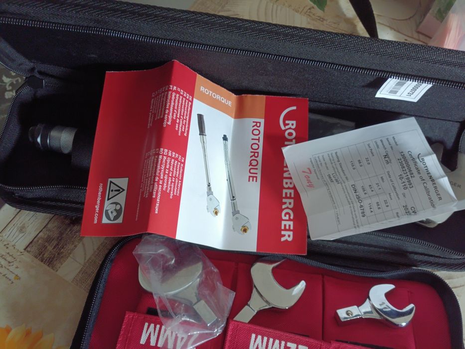 Set chei dinamometrice Rothenberger 175001, 6 piese, 10 - 75 Nm